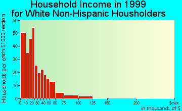 Richwood household income for White Non-Hispanic householders