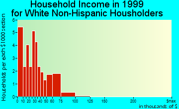 West Liberty household income for White Non-Hispanic householders
