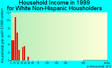 Salton Sea Beach household income for White Non-Hispanic householders