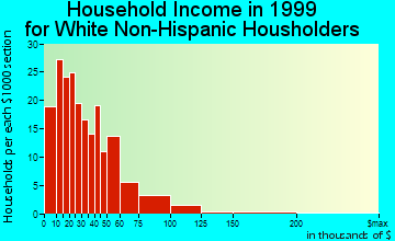 Neillsville household income for White Non-Hispanic householders