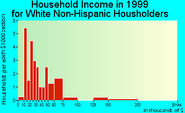 Bethune household income for White Non-Hispanic householders