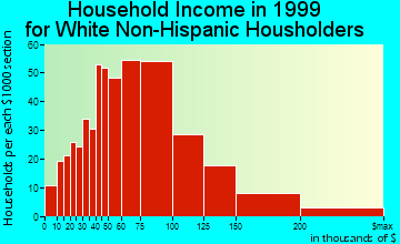 Black Forest household income for White Non-Hispanic householders
