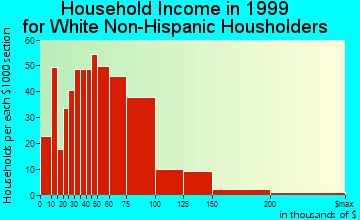 Bethel household income for White Non-Hispanic householders