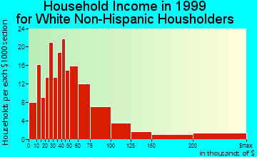 Lewes household income for White Non-Hispanic householders