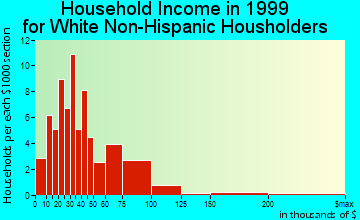 Newport household income for White Non-Hispanic householders