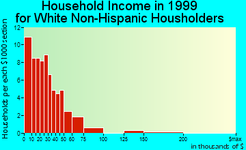 Branford household income for White Non-Hispanic householders