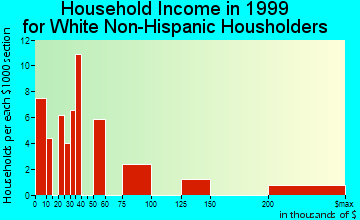 Duck Key household income for White Non-Hispanic householders
