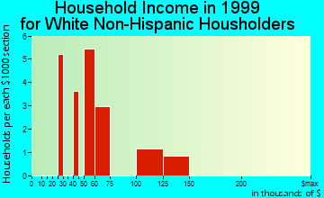Ferndale household income for White Non-Hispanic householders