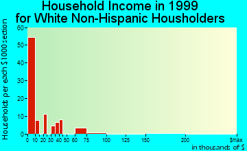 Florida City household income for White Non-Hispanic householders