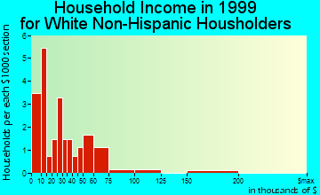 Fort White household income for White Non-Hispanic householders