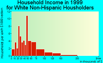 Howey-in-the-Hills household income for White Non-Hispanic householders