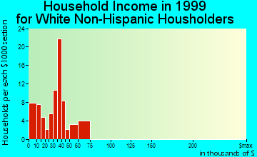Masaryktown household income for White Non-Hispanic householders