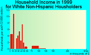 Paisley household income for White Non-Hispanic householders