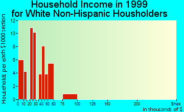 Pine Lakes household income for White Non-Hispanic householders