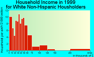 South Palm Beach household income for White Non-Hispanic householders