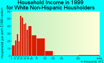 Satsuma household income for White Non-Hispanic householders