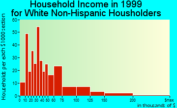 White City household income for White Non-Hispanic householders