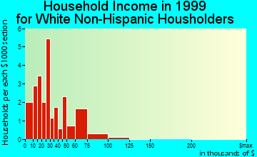 Baconton household income for White Non-Hispanic householders