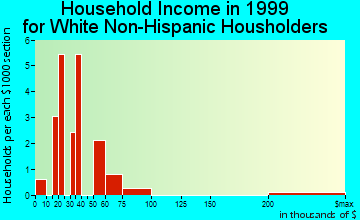 Buckhead household income for White Non-Hispanic householders