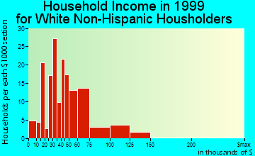 Irondale household income for White Non-Hispanic householders