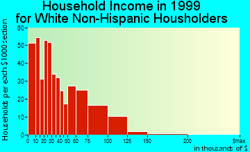 Jesup household income for White Non-Hispanic householders