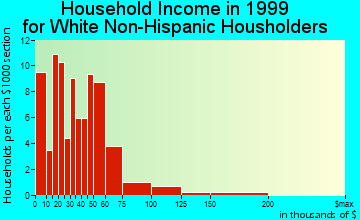 Vienna household income for White Non-Hispanic householders