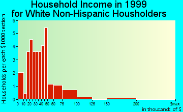 Williamson household income for White Non-Hispanic householders