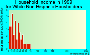 Bliss household income for White Non-Hispanic householders
