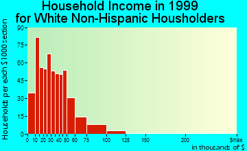 Burley household income for White Non-Hispanic householders