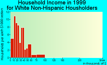Hagerman household income for White Non-Hispanic householders