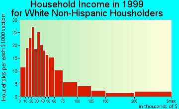 Ketchum household income for White Non-Hispanic householders
