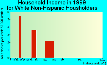 Anvik household income for White Non-Hispanic householders