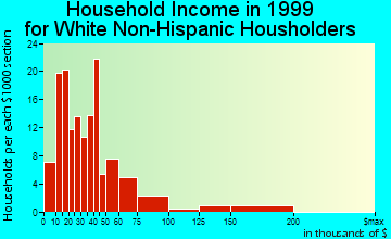Bellwood household income for White Non-Hispanic householders