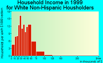 Bement household income for White Non-Hispanic householders
