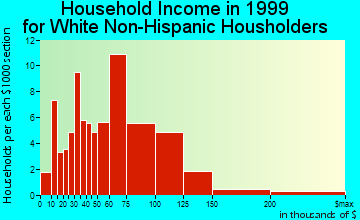 Bethel household income for White Non-Hispanic householders