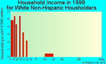 Chitina household income for White Non-Hispanic householders