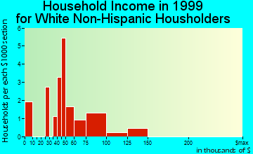 Copperville household income for White Non-Hispanic householders