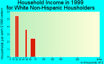 Elim household income for White Non-Hispanic householders