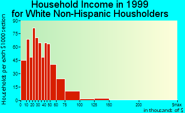 Rock Falls household income for White Non-Hispanic householders