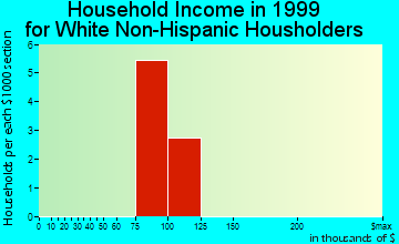 Kipnuk household income for White Non-Hispanic householders