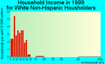 Decker household income for White Non-Hispanic householders