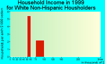 Koyukuk household income for White Non-Hispanic householders
