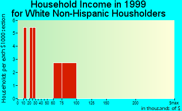 Lutak household income for White Non-Hispanic householders