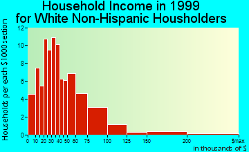 Rome City household income for White Non-Hispanic householders