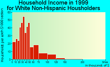 Adel household income for White Non-Hispanic householders