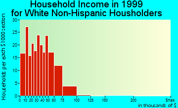 Belle Plaine household income for White Non-Hispanic householders