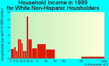 Bertram household income for White Non-Hispanic householders