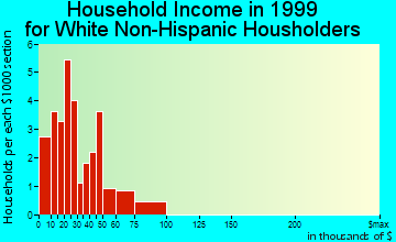 Blencoe household income for White Non-Hispanic householders