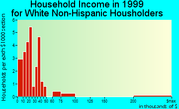 Blockton household income for White Non-Hispanic householders