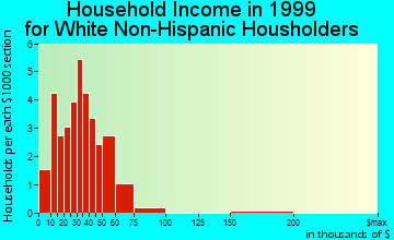 Bode household income for White Non-Hispanic householders